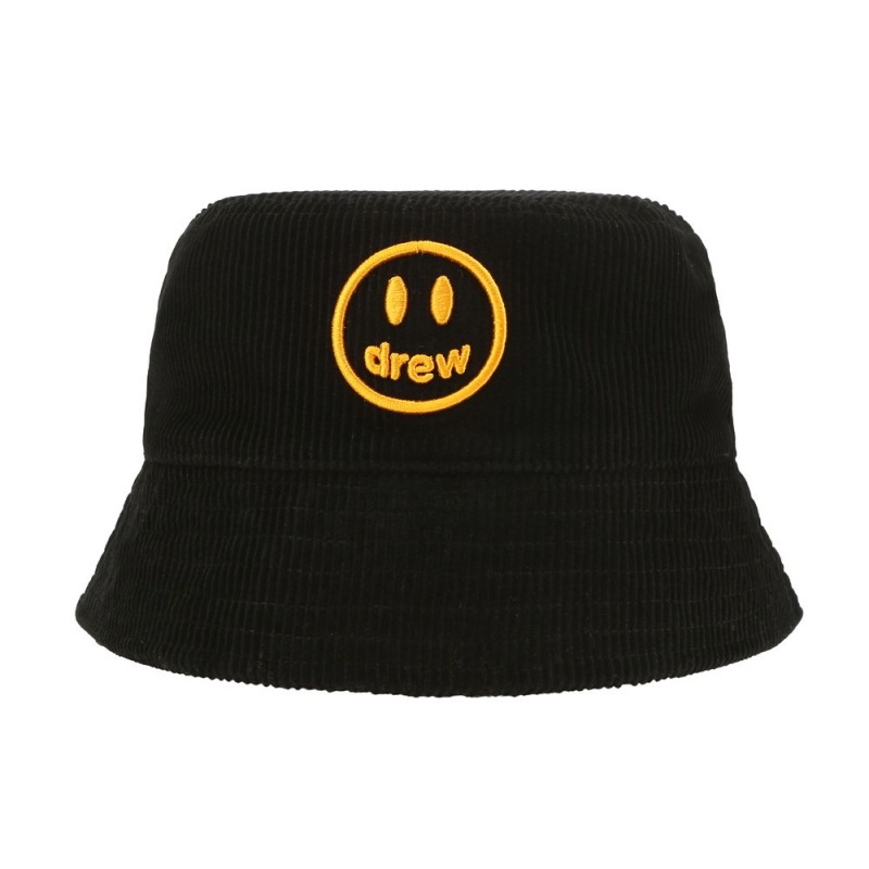 Black Drew House Corduroy Bucket Hat