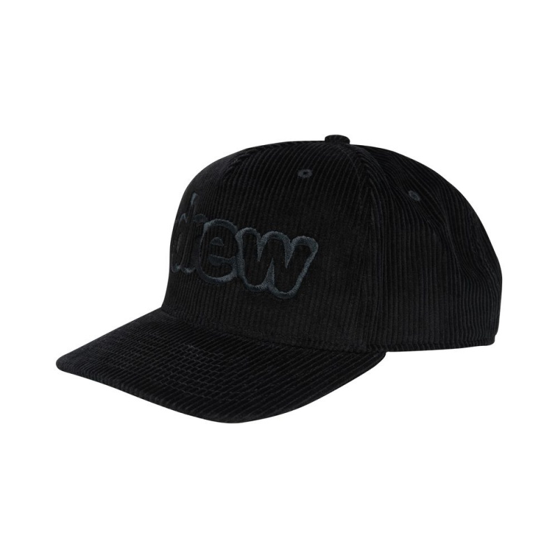 Black Drew House Corduroy Secret Snapback Hats