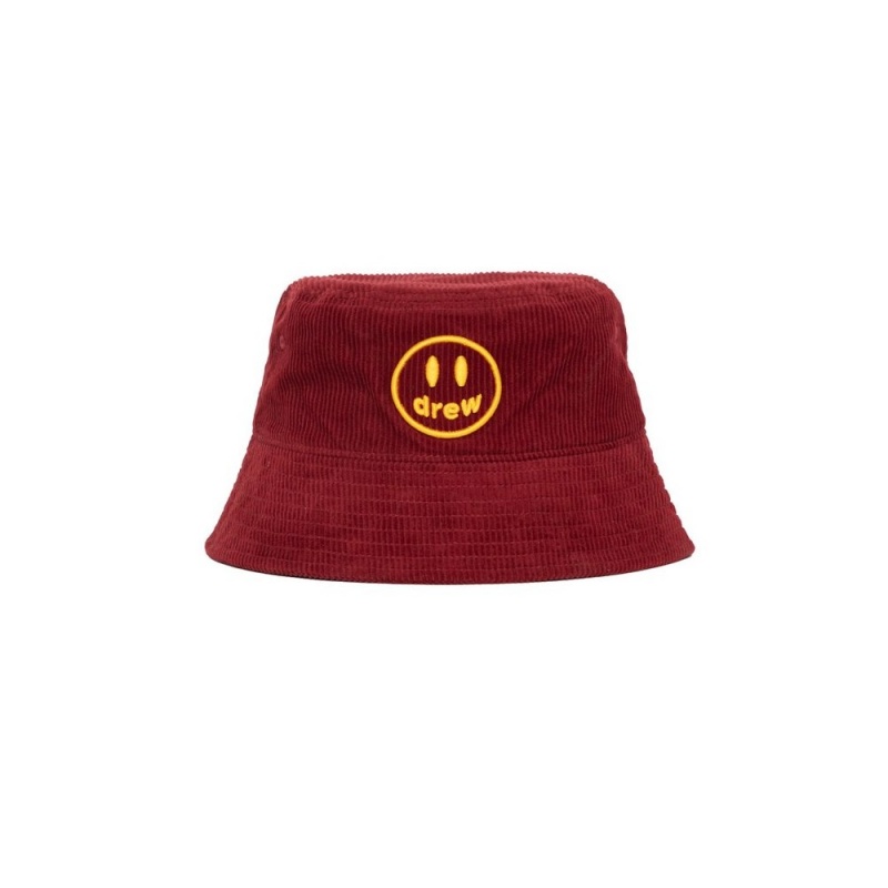 Burgundy Drew House Corduroy Bucket Hat